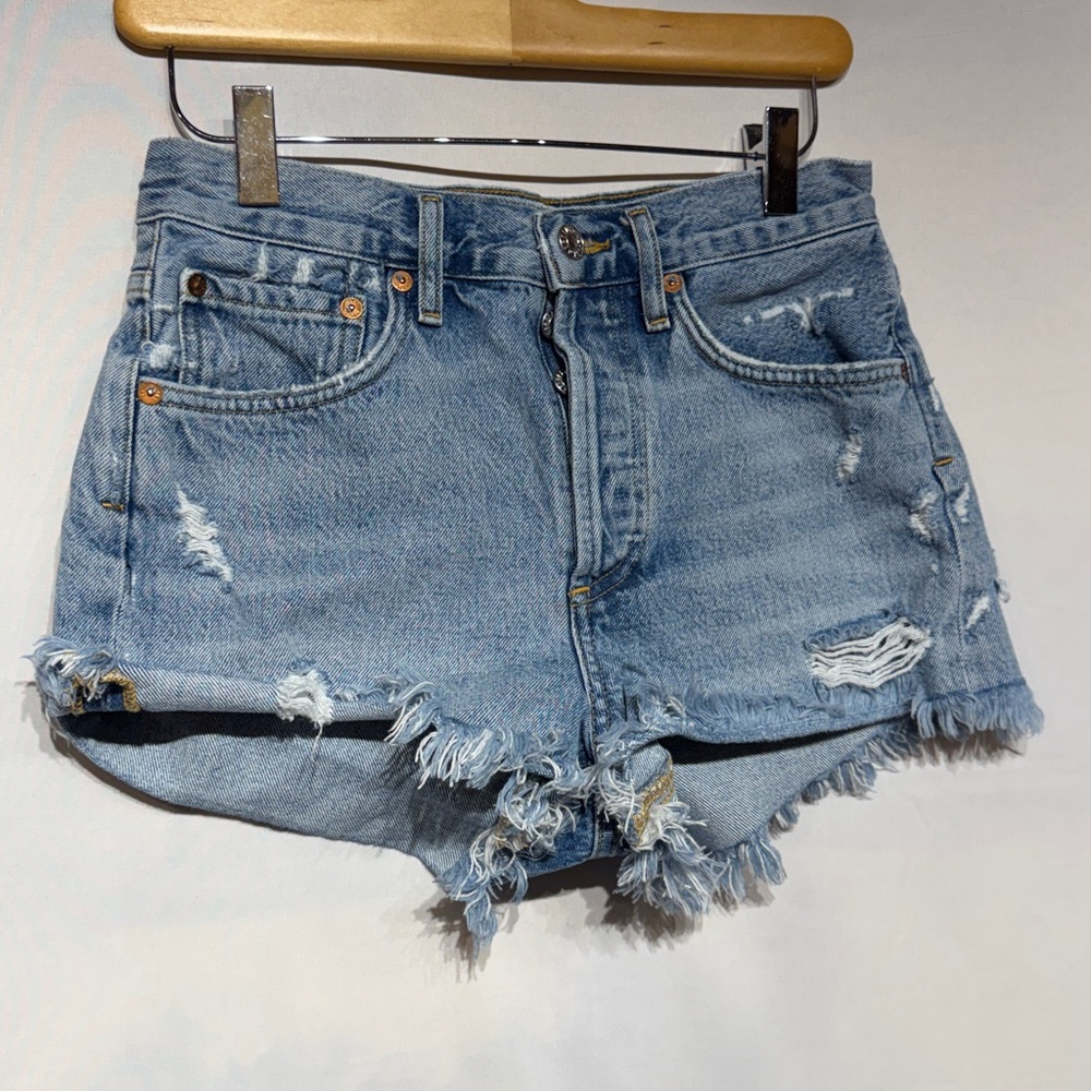 Agolde Parker Vintage Cut Off Short Swapmeet Size 23 - Picture 3 of 8